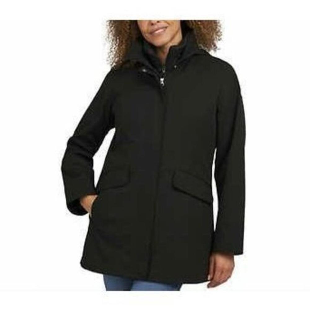 Lands' End Ladies' 3-in-1 Systems Jacket Black Sz L NWT